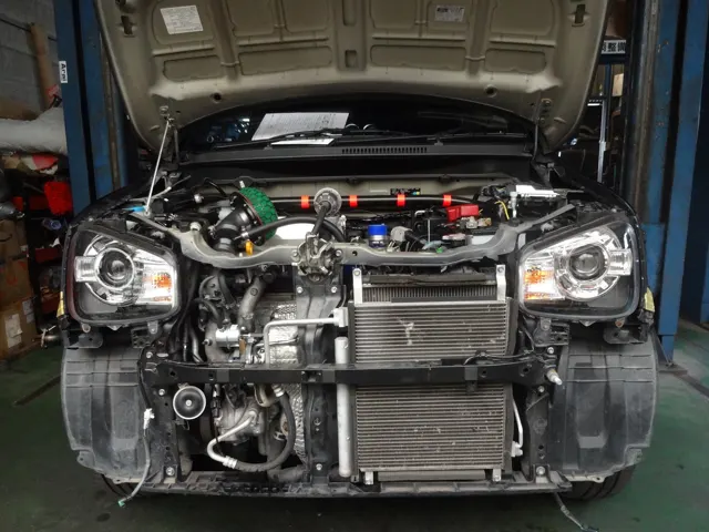 アルトワークス（HA36S）HKS タービン＆ロールケージ等装着